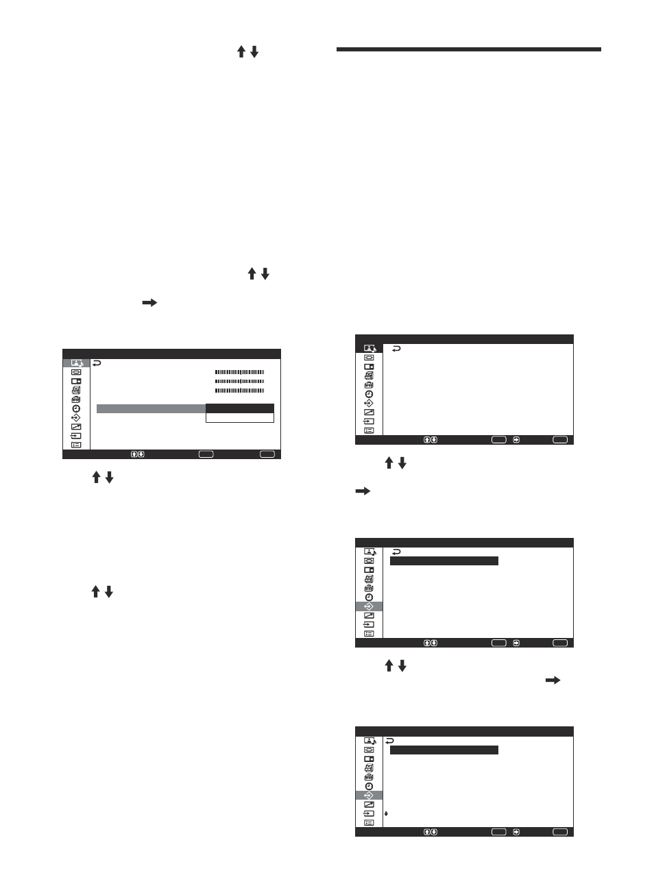 Uso de la función de memoria, Almacenamiento del ajuste actual | Sony PFM-42V1S User Manual | Page 255 / 376