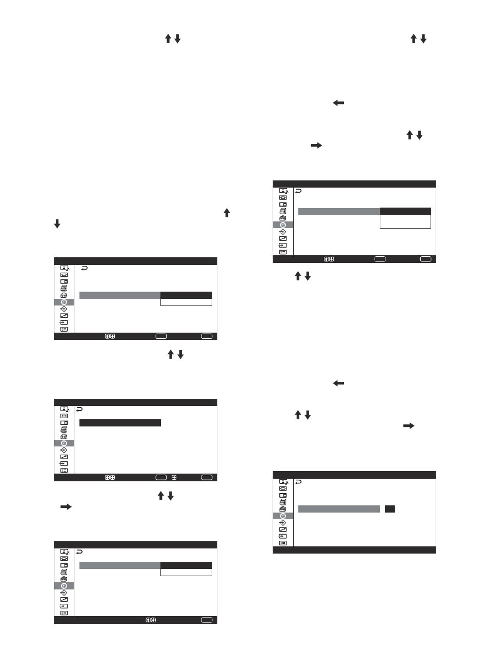 Función temporizador act/des | Sony PFM-42V1S User Manual | Page 262 / 376