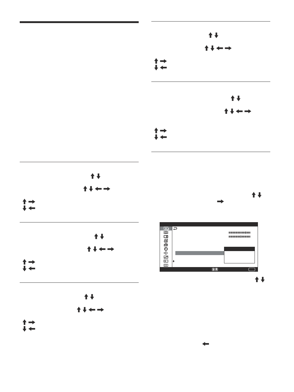 Regolazione dell’immagine | Sony PFM-42V1S User Manual | Page 299 / 376