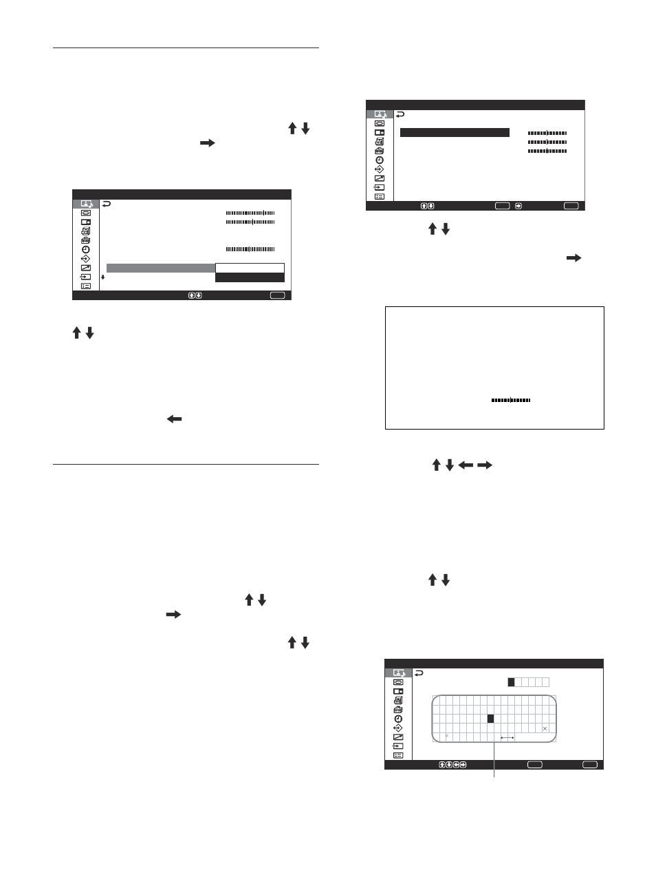 Immagine dinam, Temp. colore (temperatura di colore) | Sony PFM-42V1S User Manual | Page 300 / 376