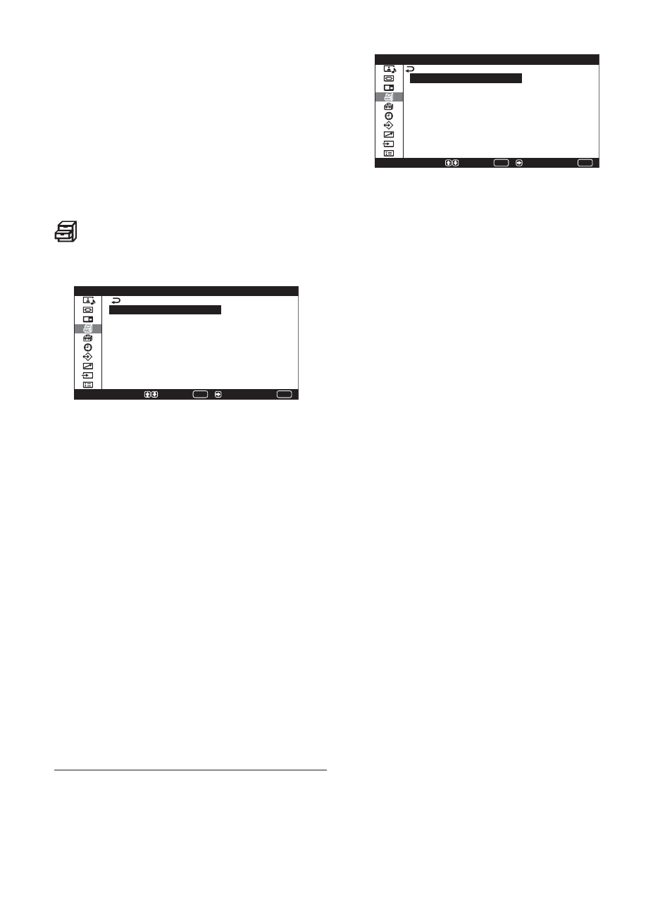 Custom setup（用户设定）菜单, Screen saver（屏幕保护）菜单, 可减少电源消耗或设定屏幕保护等等 | Power saving（节电） 用于在节电状态下观看屏幕, 校正或减少因在屏幕上长时间显示相同图像而导致 的重影或残像引起的损坏, Pic. inversion（图像翻转） 设定屏幕保护功能以翻转图像的色调, Pic. orbit（图像移动） 设定屏幕保护功能，在已过预定时间后自动移动图 像的显示位置 | Sony PFM-42V1S User Manual | Page 344 / 376