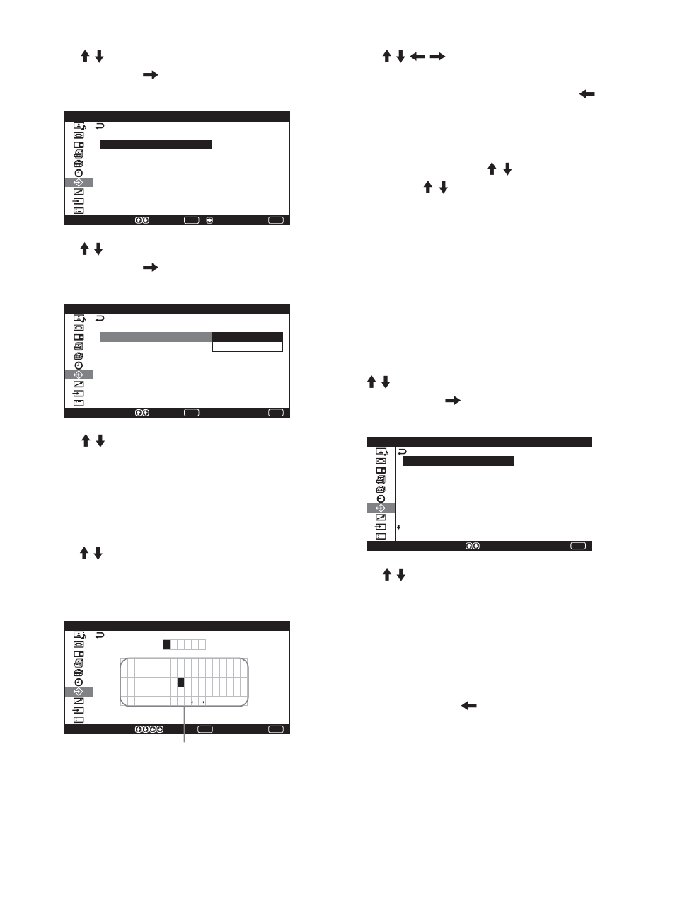 调用存储的设定, 调用存储的设定 (cs) | Sony PFM-42V1S User Manual | Page 363 / 376
