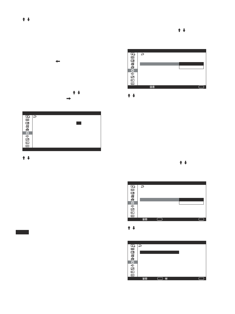 時計を表示する, 電源タイマー機能, 時刻を設定する | Sony PFM-42V1S User Manual | Page 49 / 376