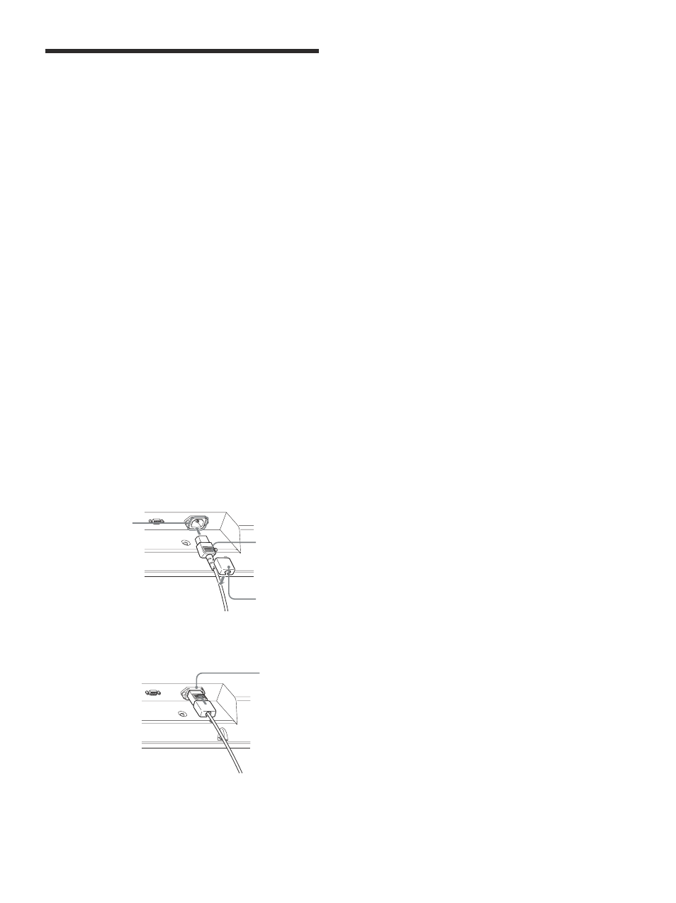 Connections, Connecting the speakers, Connecting the ac power cord | Sony PFM-42V1S User Manual | Page 71 / 376