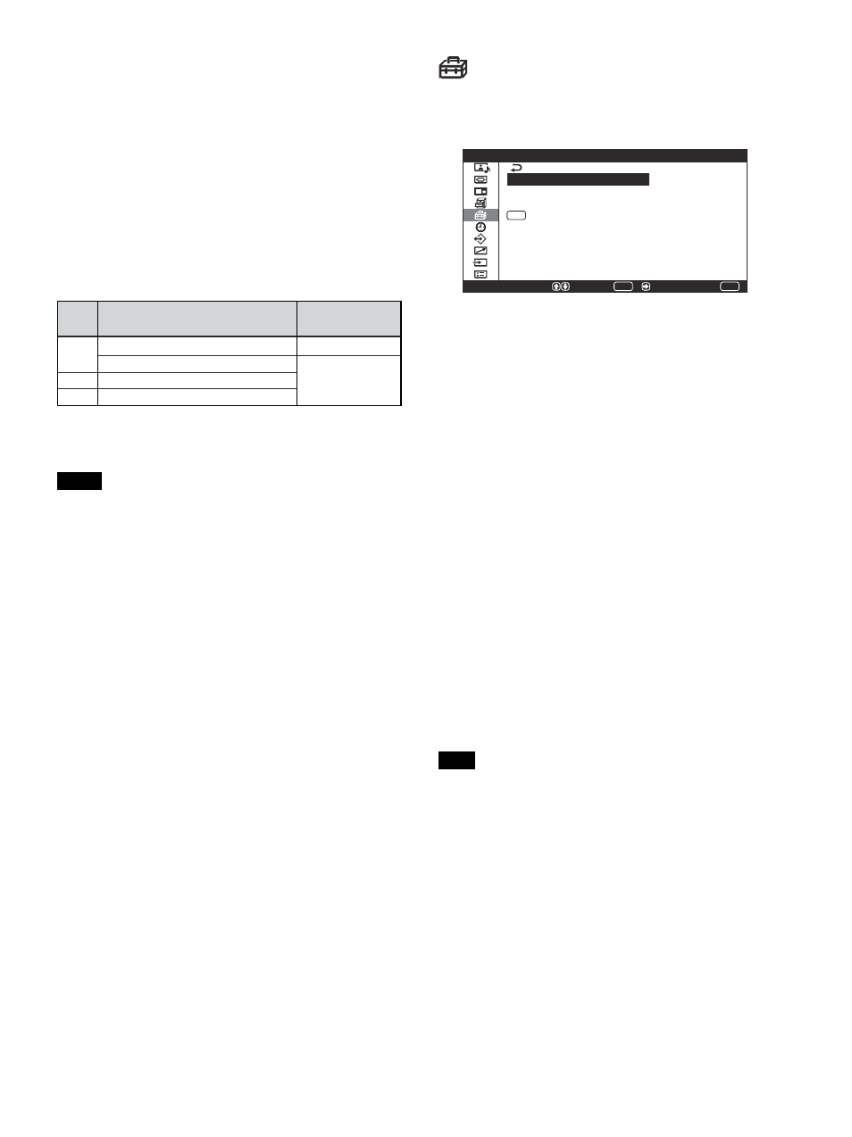 Initial setup menu | Sony PFM-42V1S User Manual | Page 79 / 376