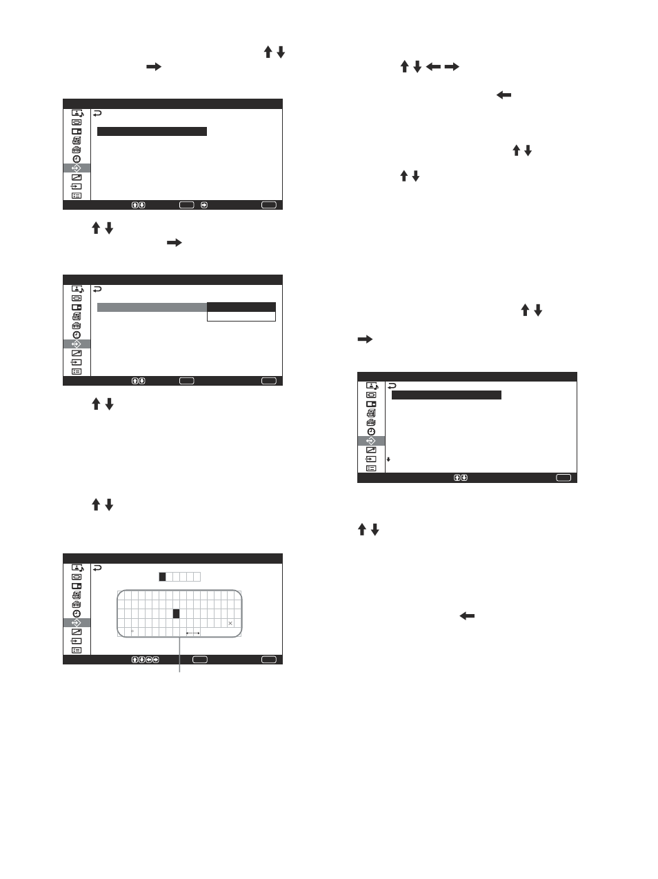 Calling up a stored setting | Sony PFM-42V1S User Manual | Page 97 / 376