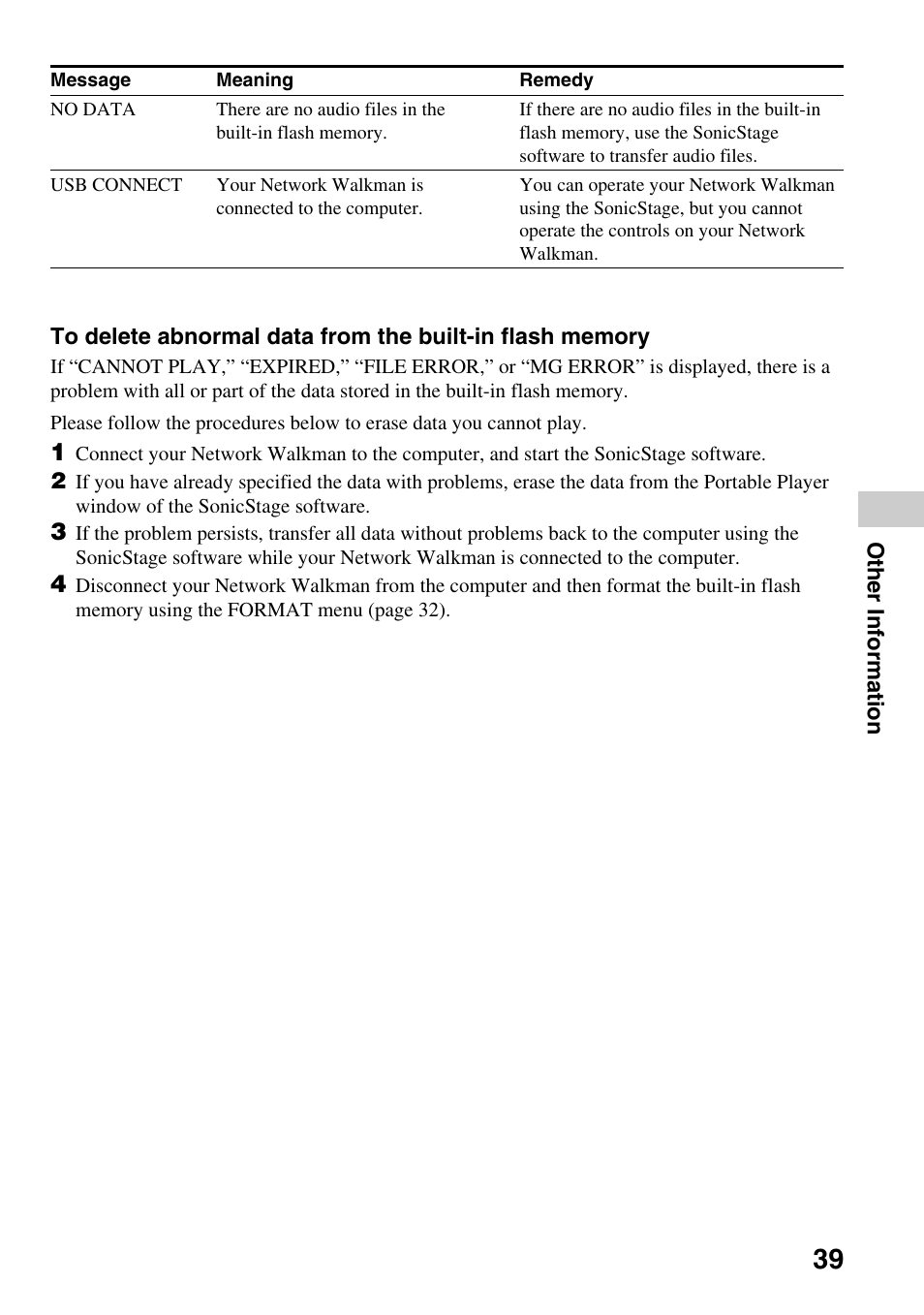 Sony NW-E103PS User Manual | Page 39 / 46
