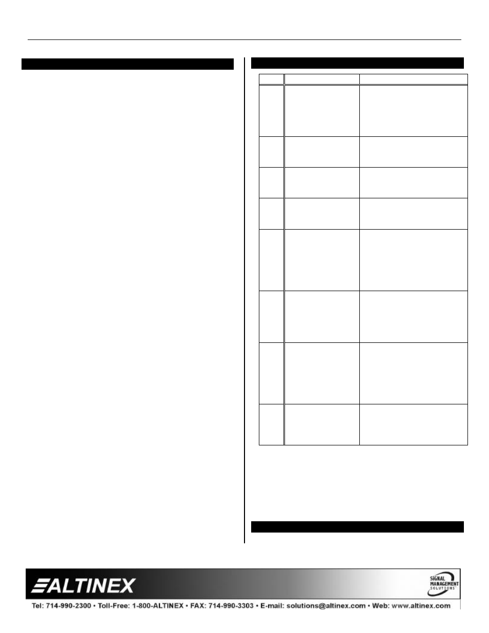 Accessories | Altinex TNP100UN User Manual | Page 11 / 13