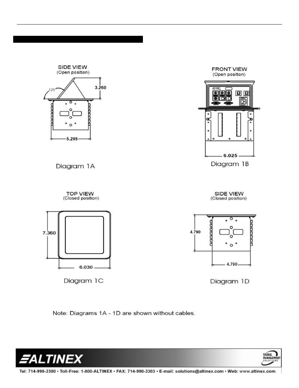 Accessories | Altinex TNP100UN User Manual | Page 5 / 13