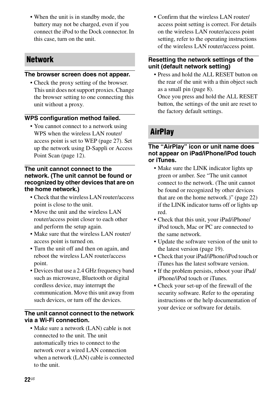 Network airplay | Sony RDP-XA700iPN User Manual | Page 26 / 100