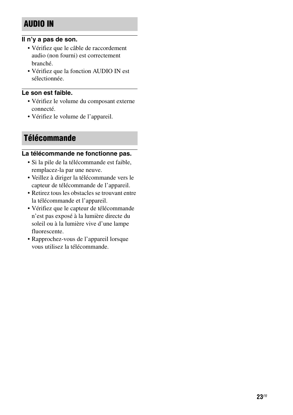 Audio in télécommande | Sony RDP-XA700iPN User Manual | Page 57 / 100