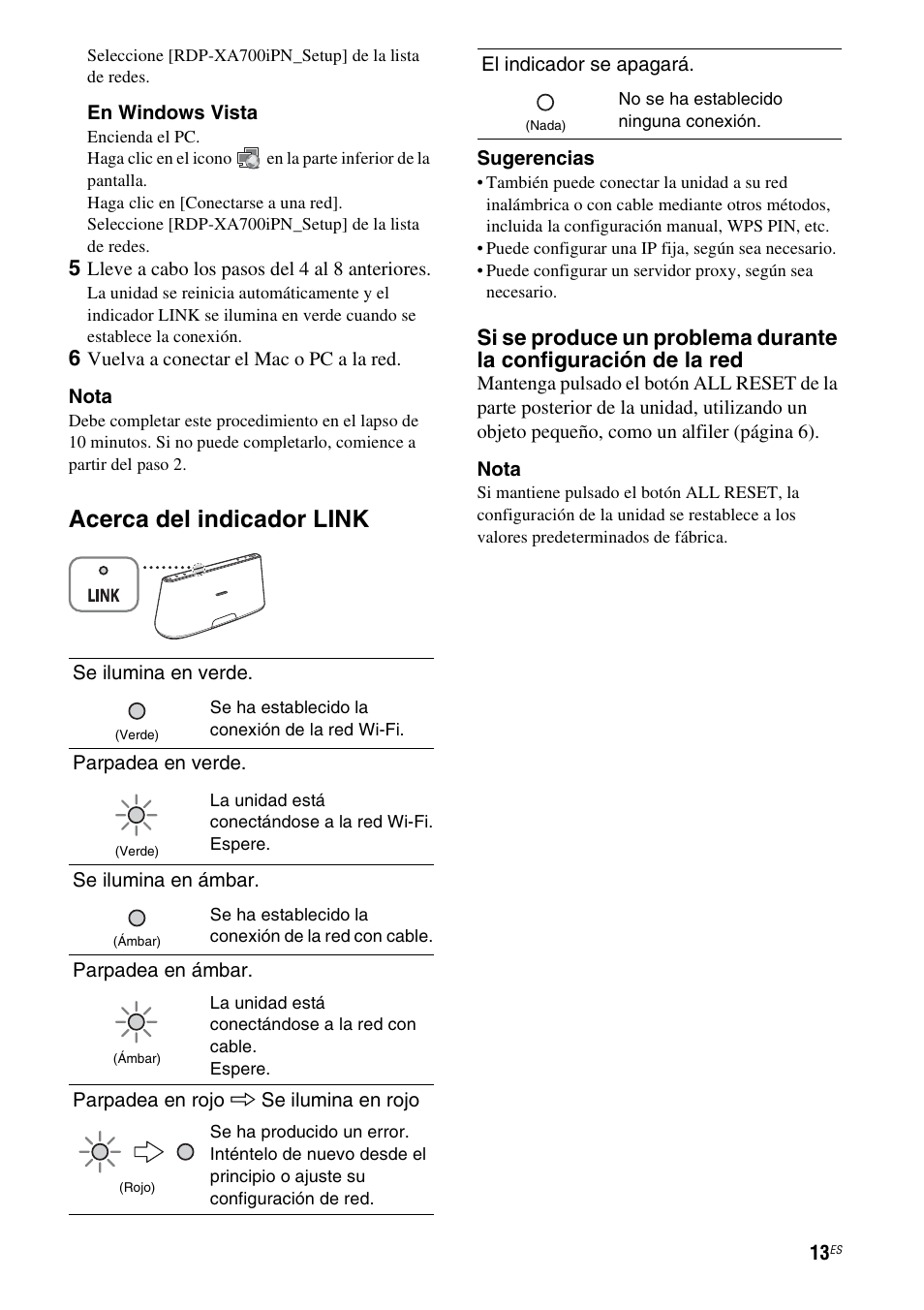 Acerca del indicador link | Sony RDP-XA700iPN User Manual | Page 77 / 100