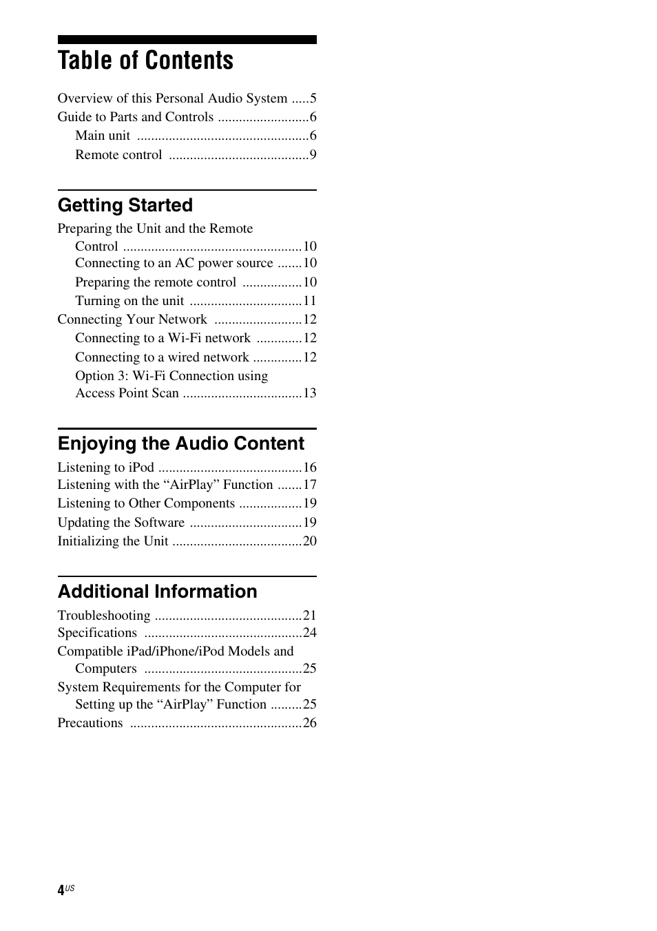 Sony RDP-XA700iPN User Manual | Page 8 / 100