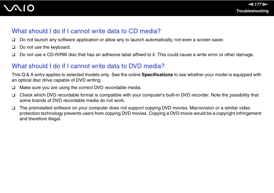 Sony VGN-AR170GU1 User Manual | Page 177 / 210