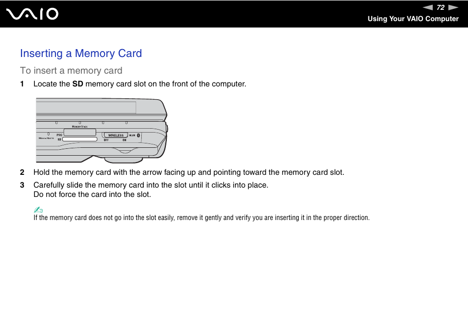 Sony VGN-AR170GU1 User Manual | Page 72 / 210