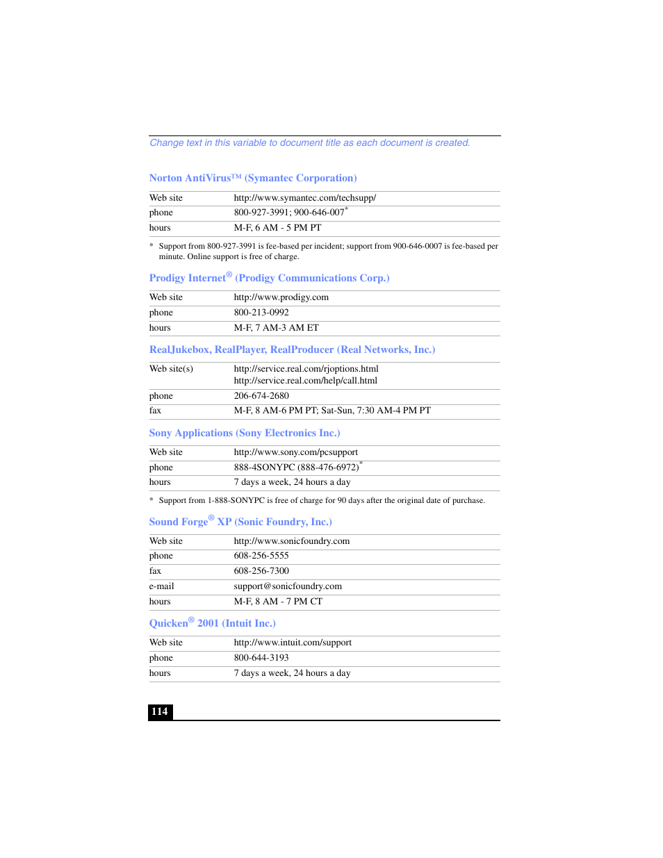 Sony PCG-FX240K User Manual | Page 114 / 138