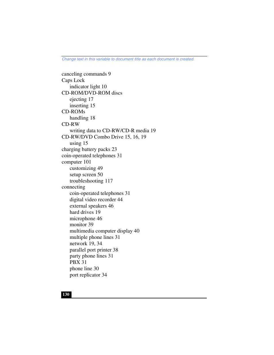 Sony PCG-FX240K User Manual | Page 130 / 138