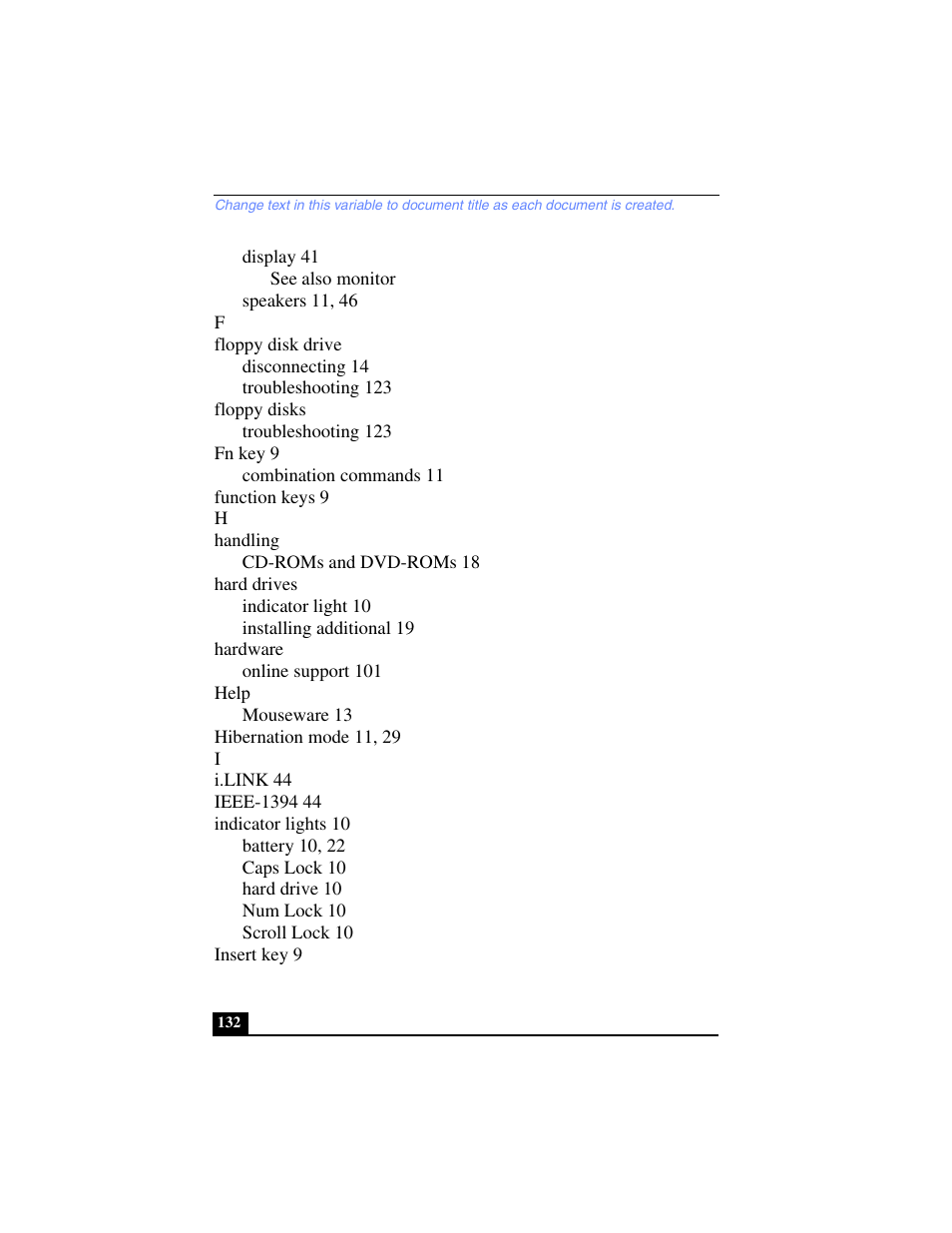 Sony PCG-FX240K User Manual | Page 132 / 138