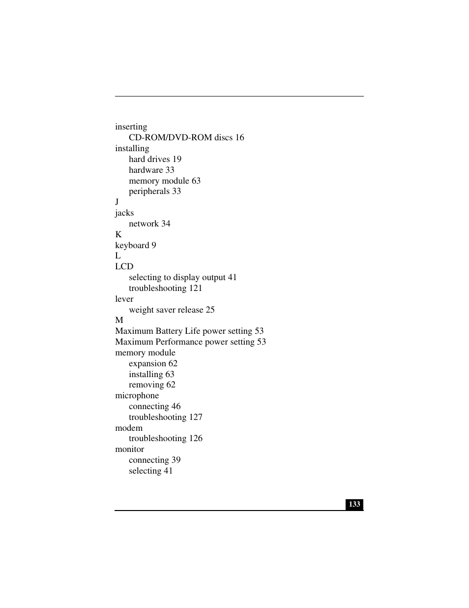 Sony PCG-FX240K User Manual | Page 133 / 138