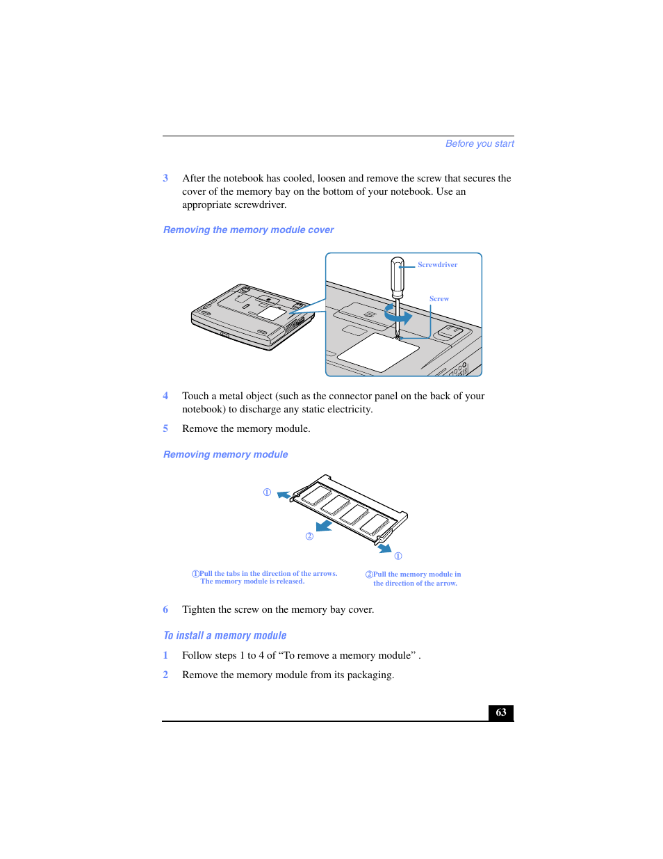 Sony PCG-FX240K User Manual | Page 63 / 138