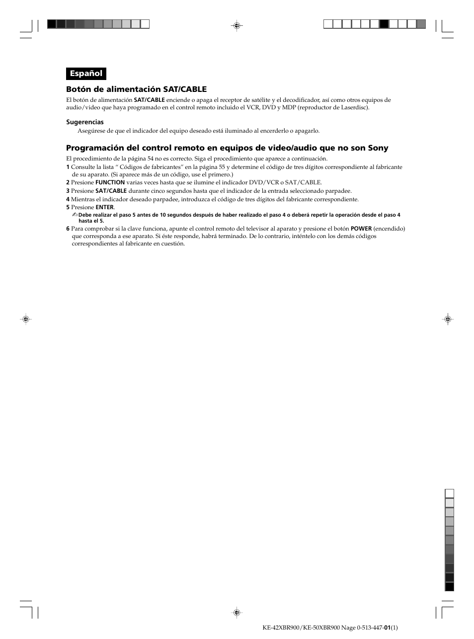Sony KE-50XBR900 User Manual | Page 2 / 2