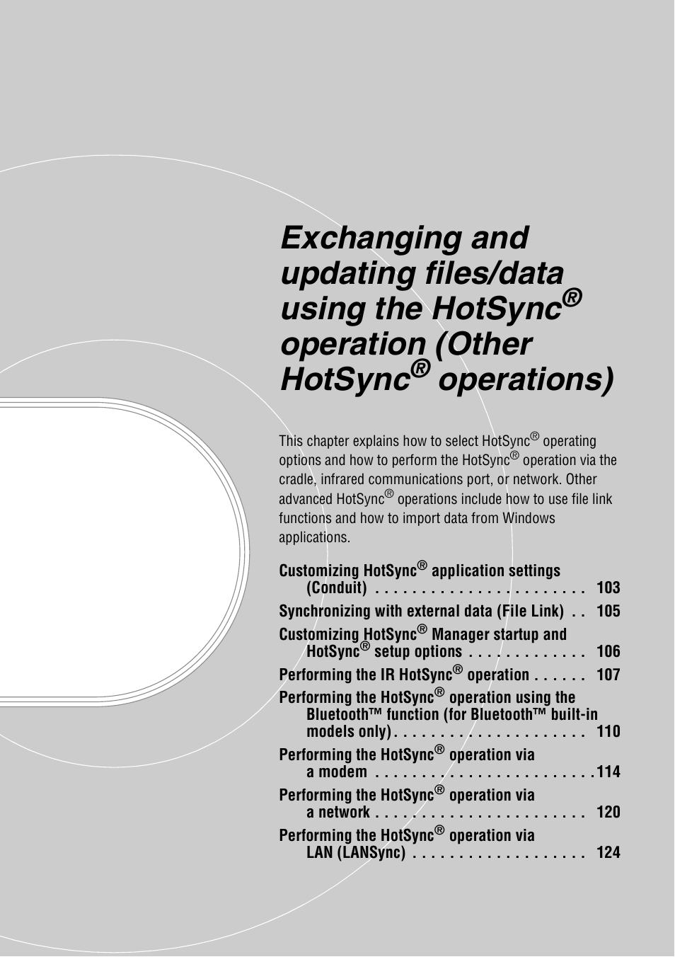 Operation (other, Hotsync, Operations) | Operation (other hotsync | Sony PEG-NX80V User Manual | Page 102 / 200