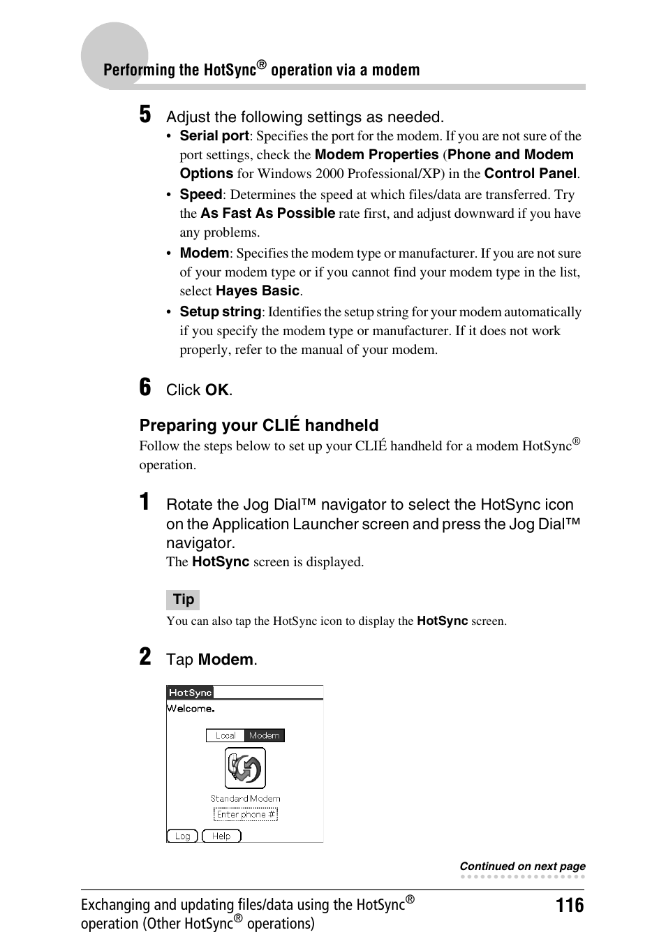 Sony PEG-NX80V User Manual | Page 116 / 200