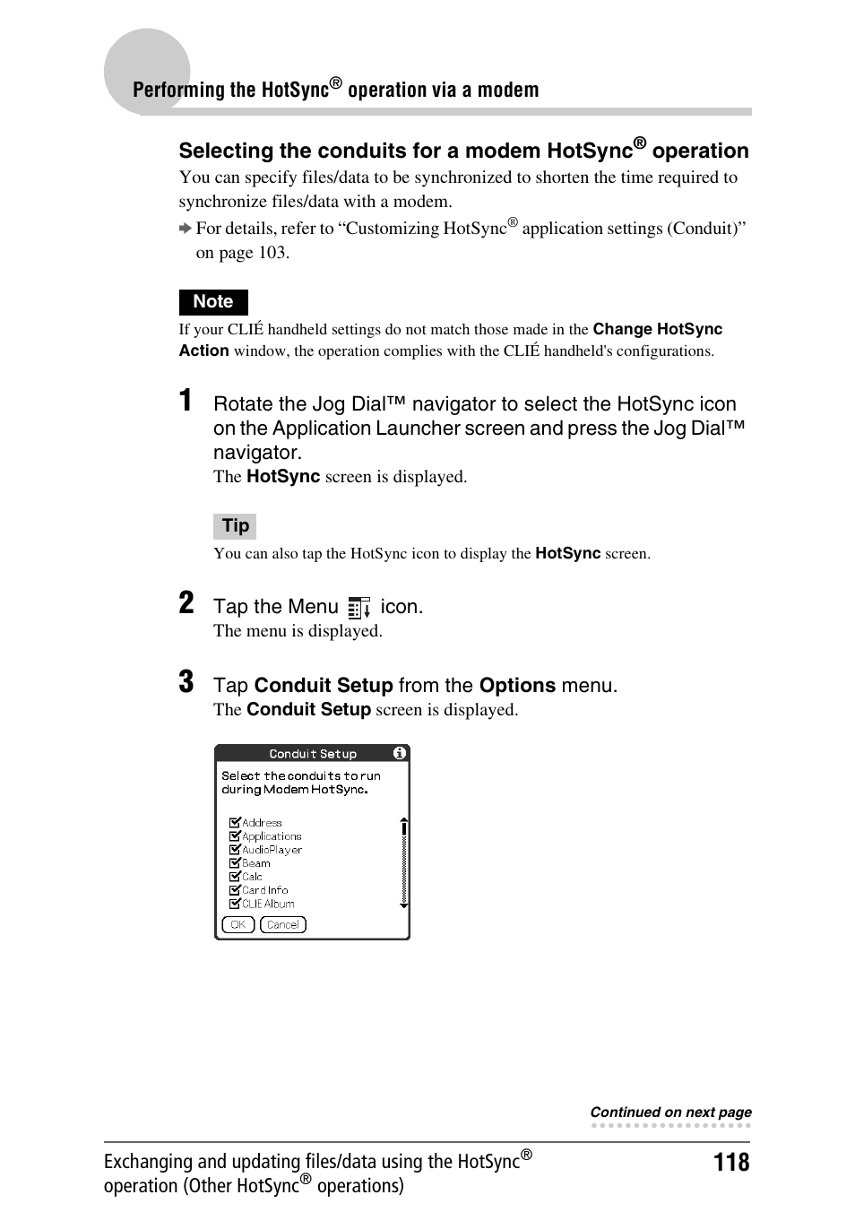 Sony PEG-NX80V User Manual | Page 118 / 200