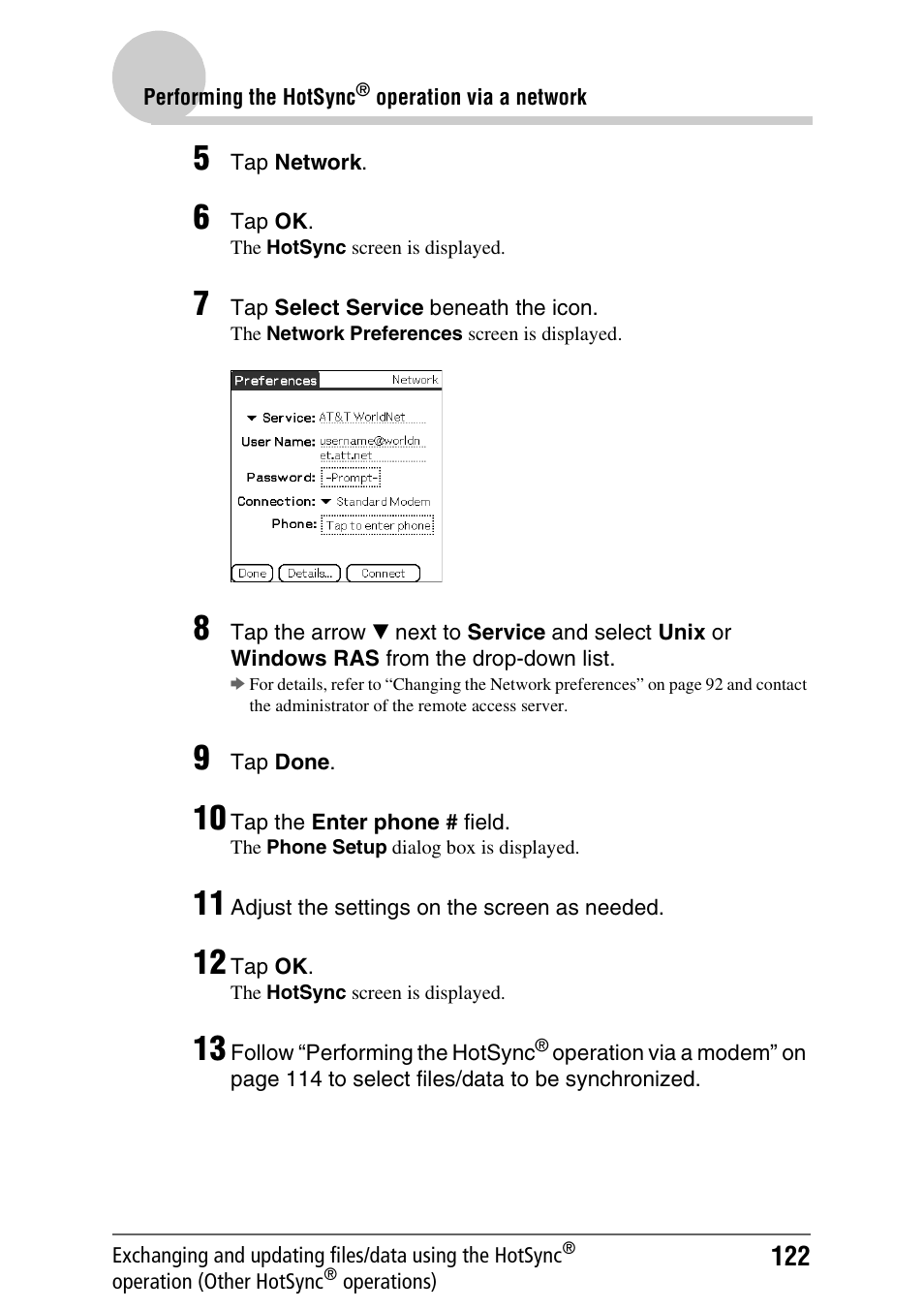 Sony PEG-NX80V User Manual | Page 122 / 200