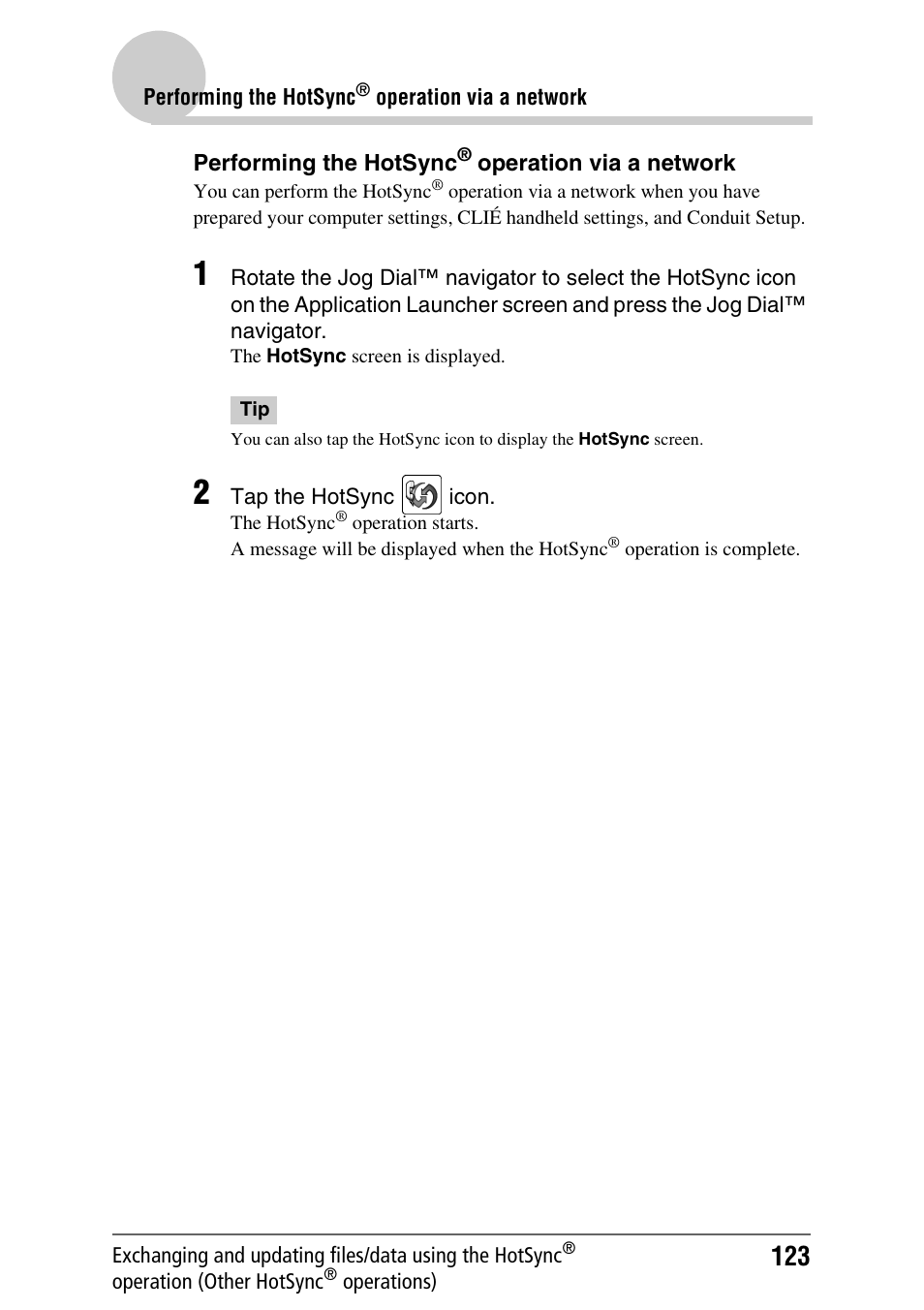 Sony PEG-NX80V User Manual | Page 123 / 200