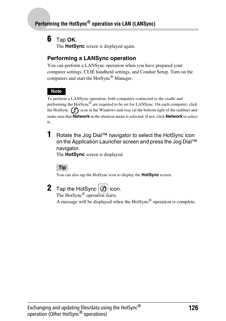 Sony PEG-NX80V User Manual | Page 126 / 200