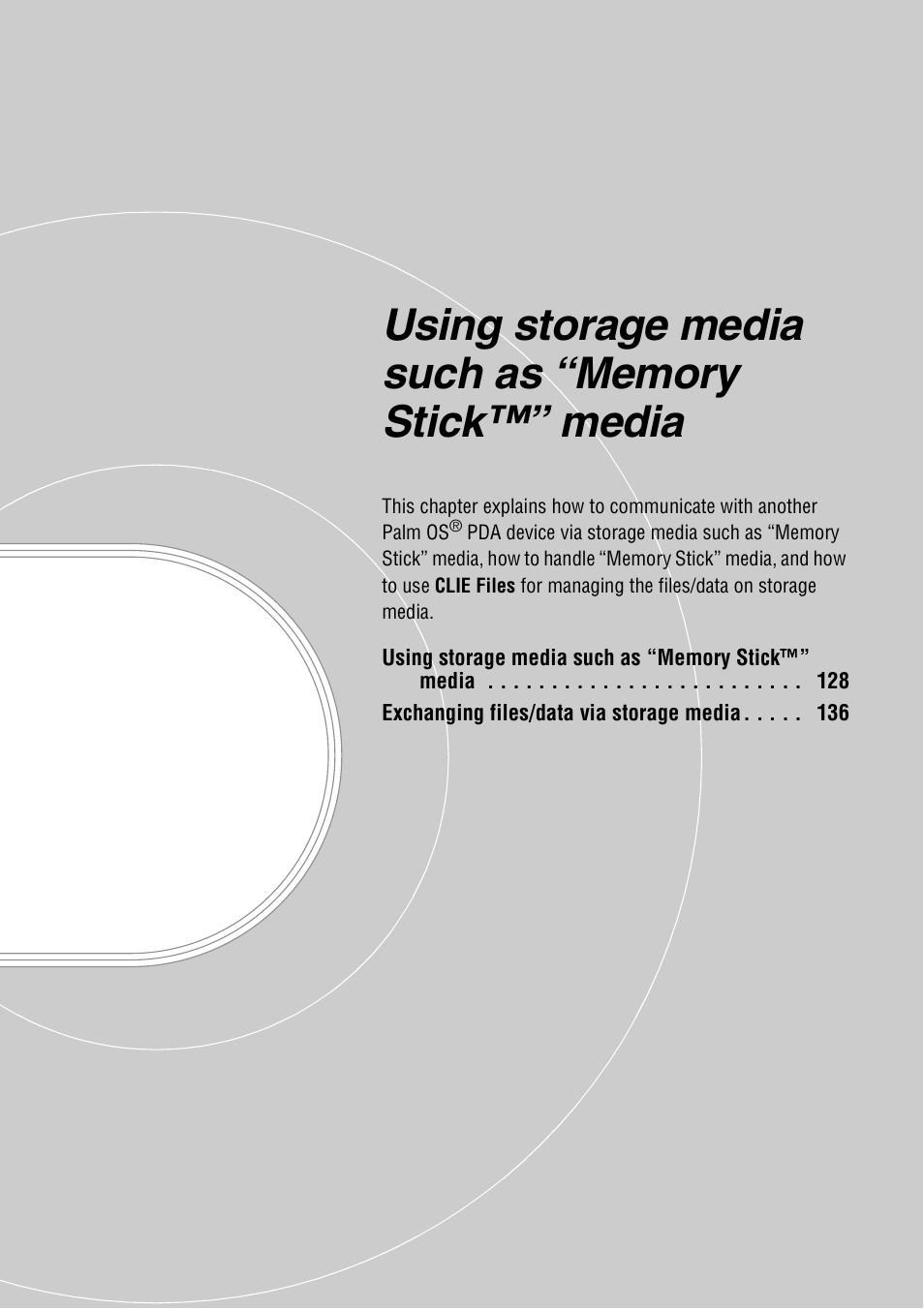 Using storage media such as “memory stick™” media | Sony PEG-NX80V User Manual | Page 127 / 200