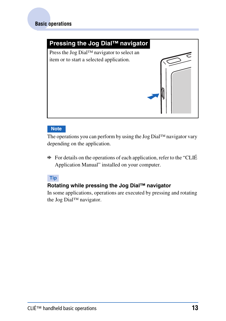 Sony PEG-NX80V User Manual | Page 13 / 200