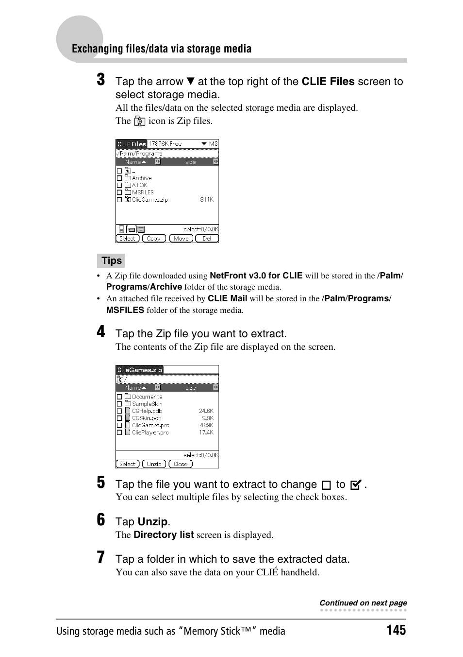 Sony PEG-NX80V User Manual | Page 145 / 200