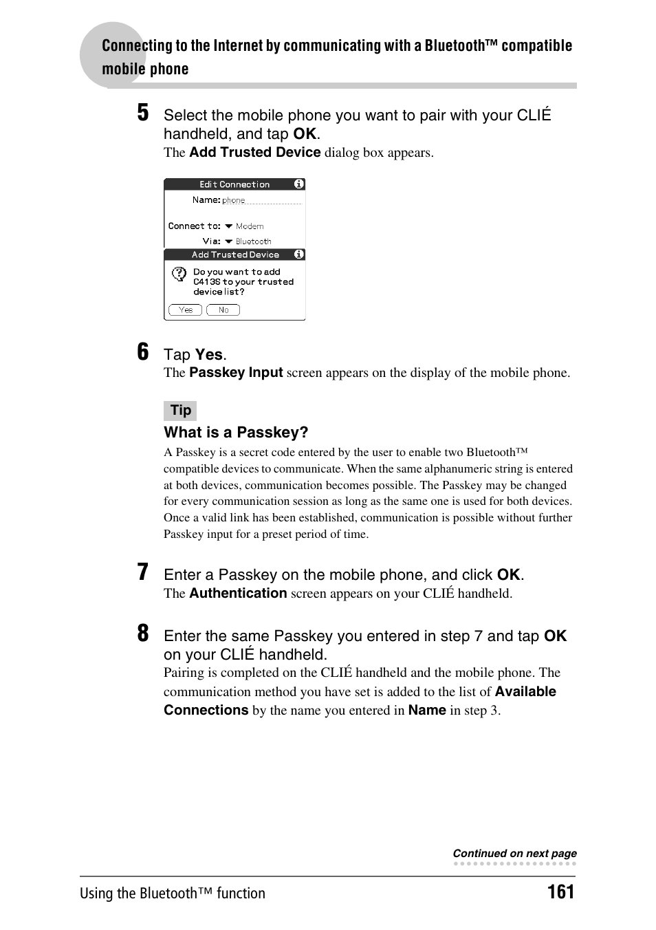 Sony PEG-NX80V User Manual | Page 161 / 200