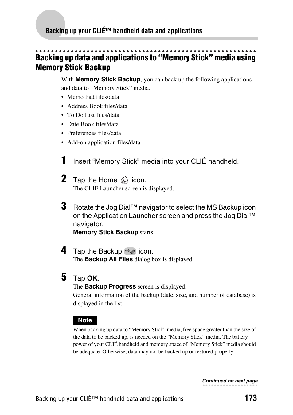 Sony PEG-NX80V User Manual | Page 173 / 200