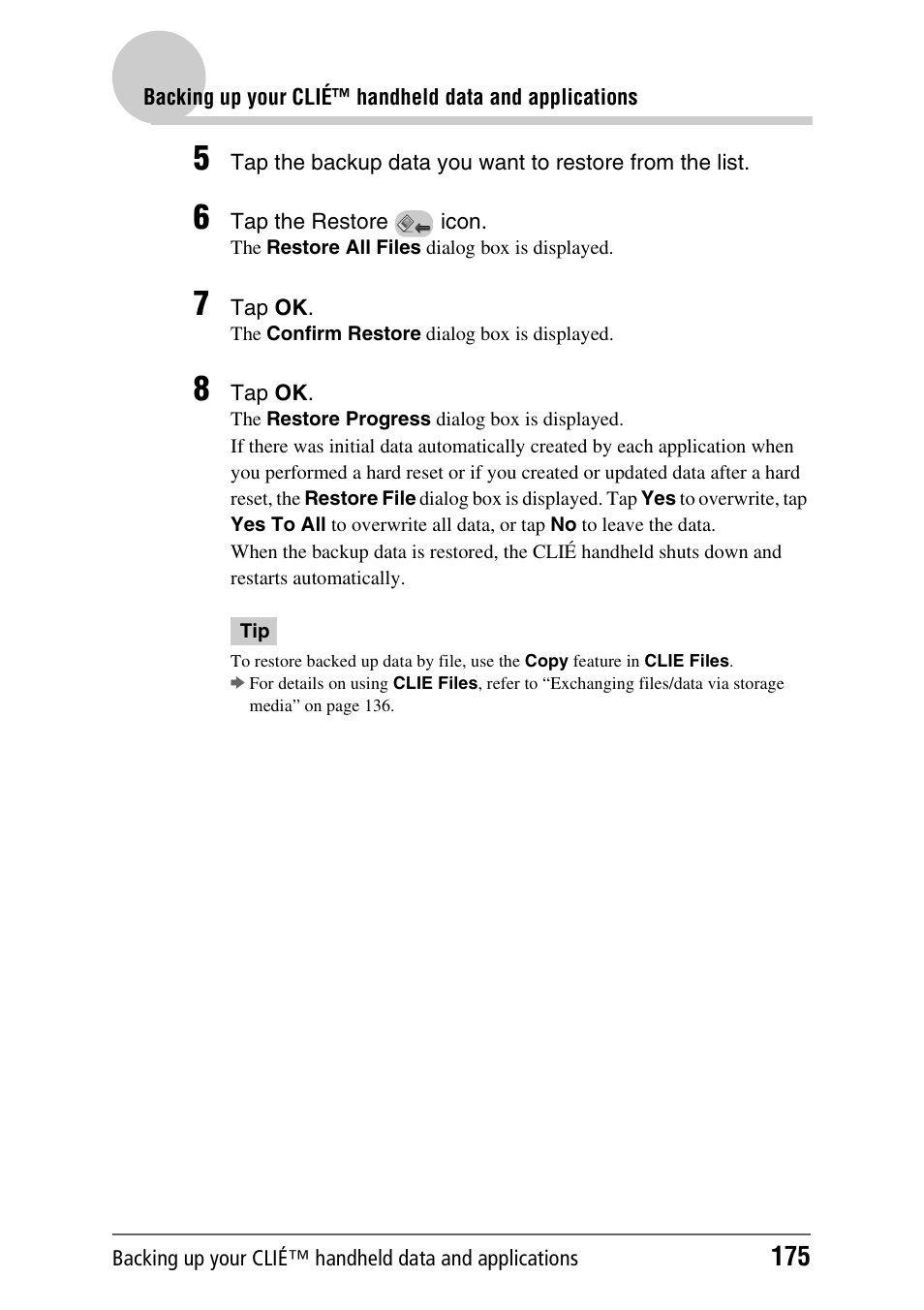 Sony PEG-NX80V User Manual | Page 175 / 200