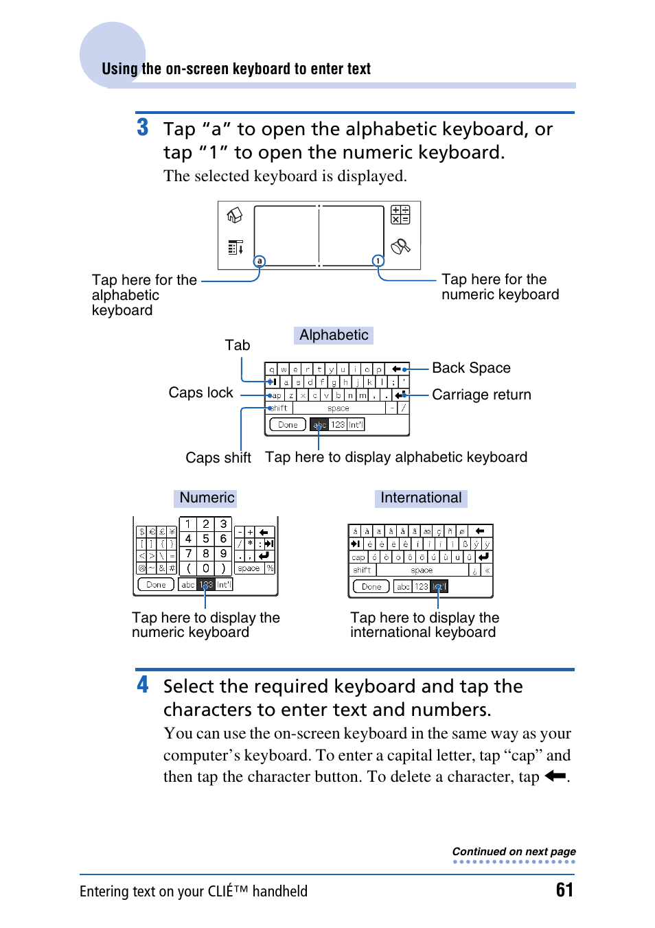 Sony PEG-NX80V User Manual | Page 61 / 200