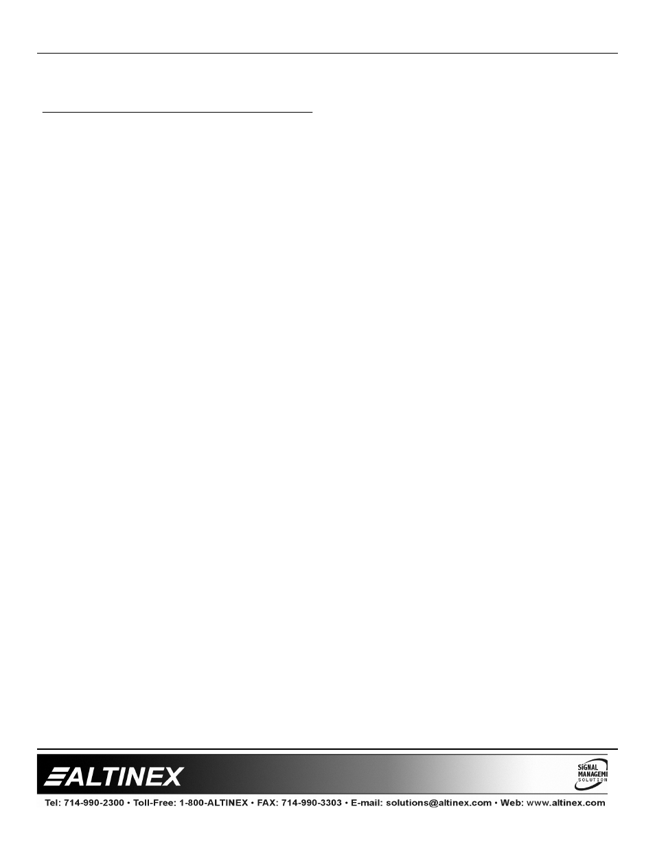 Multitasker | Altinex MT110-100/102 User Manual | Page 2 / 26