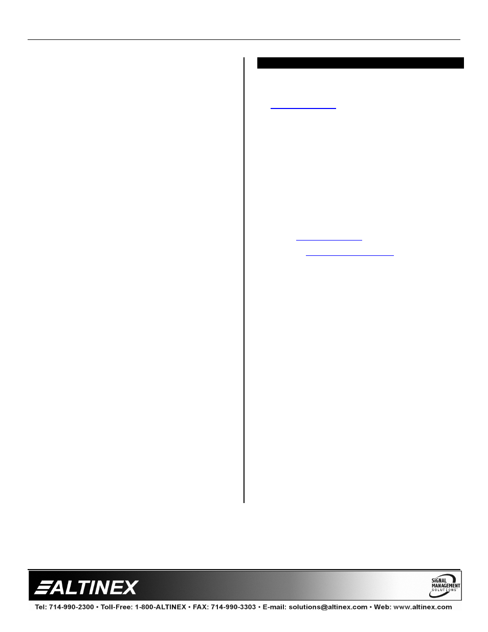 Multitasker | Altinex MT110-100/102 User Manual | Page 26 / 26