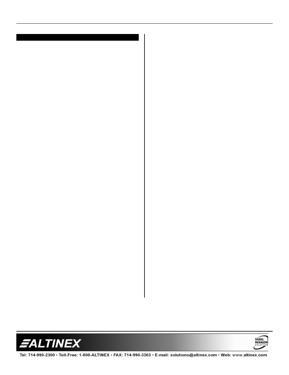 Multitasker | Altinex MT110-100/102 User Manual | Page 3 / 26