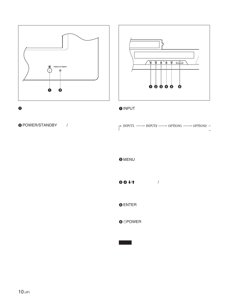 インジケーター部, コントロールボタン部（上面 | Sony FWD-42PX2 User Manual | Page 10 / 352