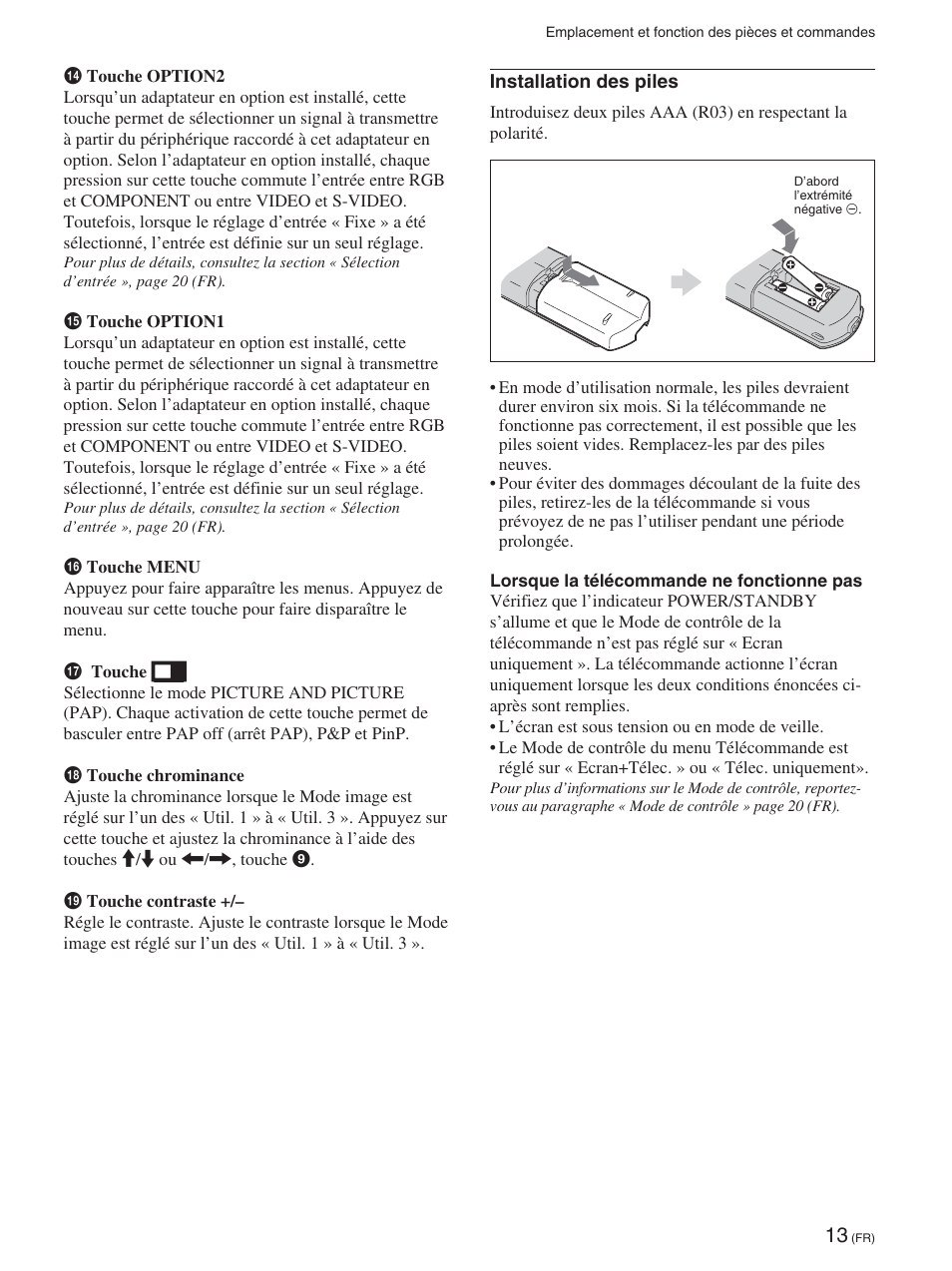 Sony FWD-42PX2 User Manual | Page 111 / 352