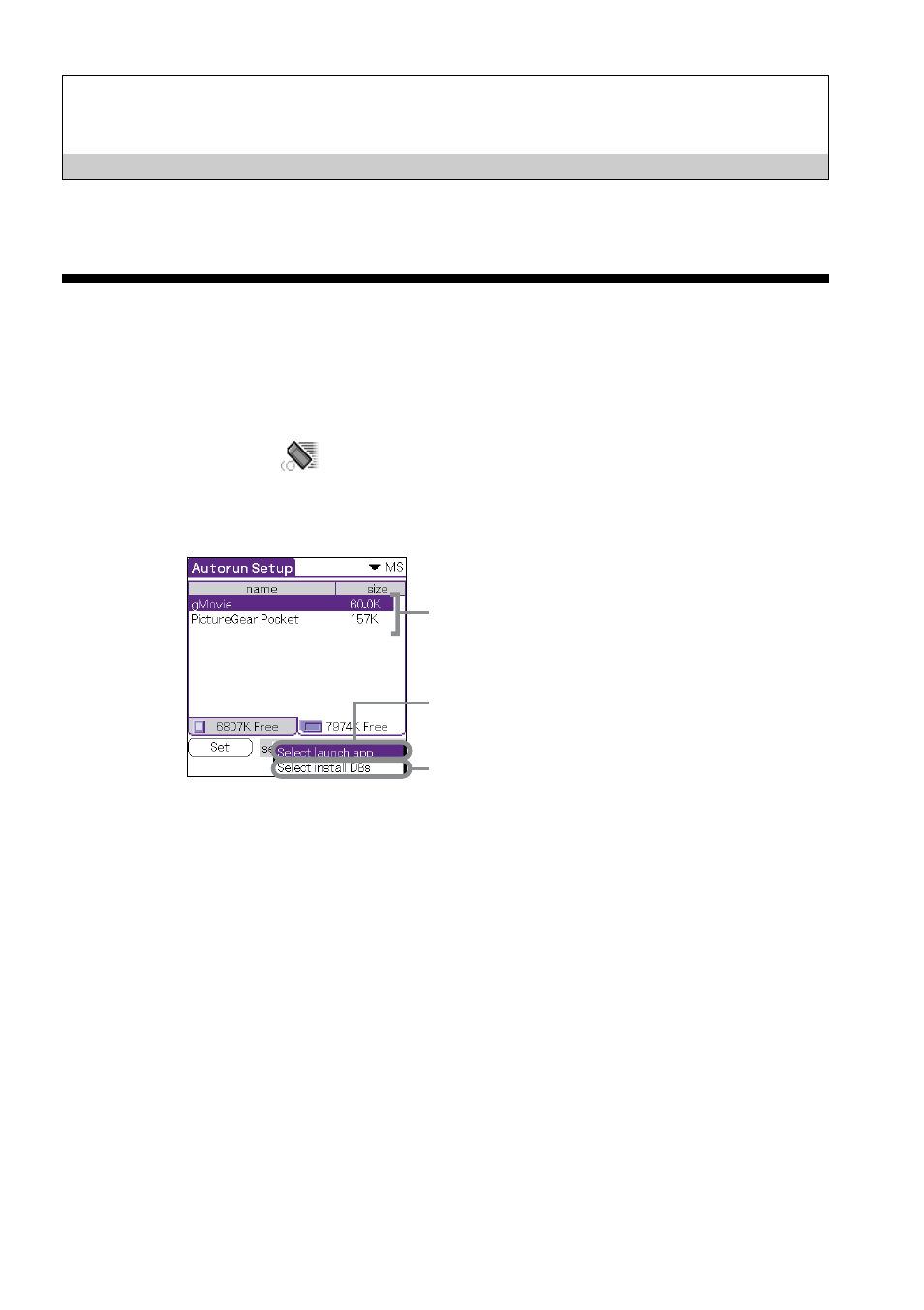 Operation, Starting ms autorun | Sony PEG-N710C User Manual | Page 6 / 24