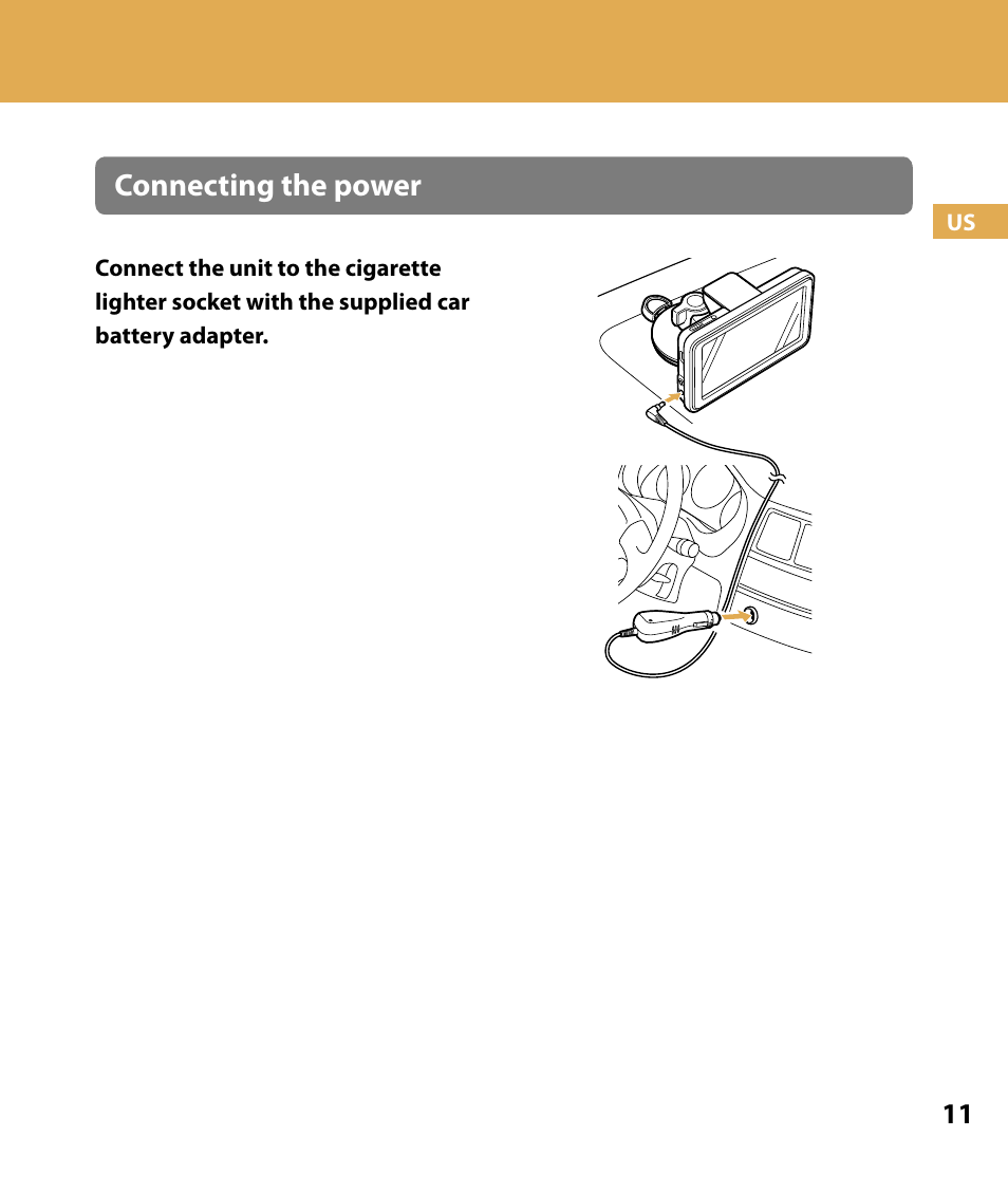 Connecting the power | Sony NV-U74T User Manual | Page 11 / 104