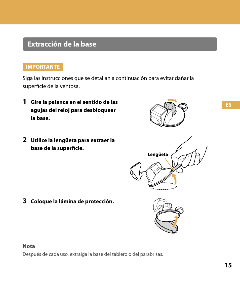 Extracción de la base | Sony NV-U74T User Manual | Page 83 / 104