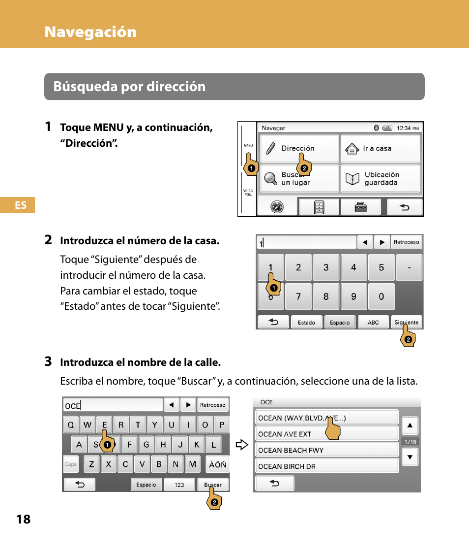 Navegación | Sony NV-U74T User Manual | Page 86 / 104