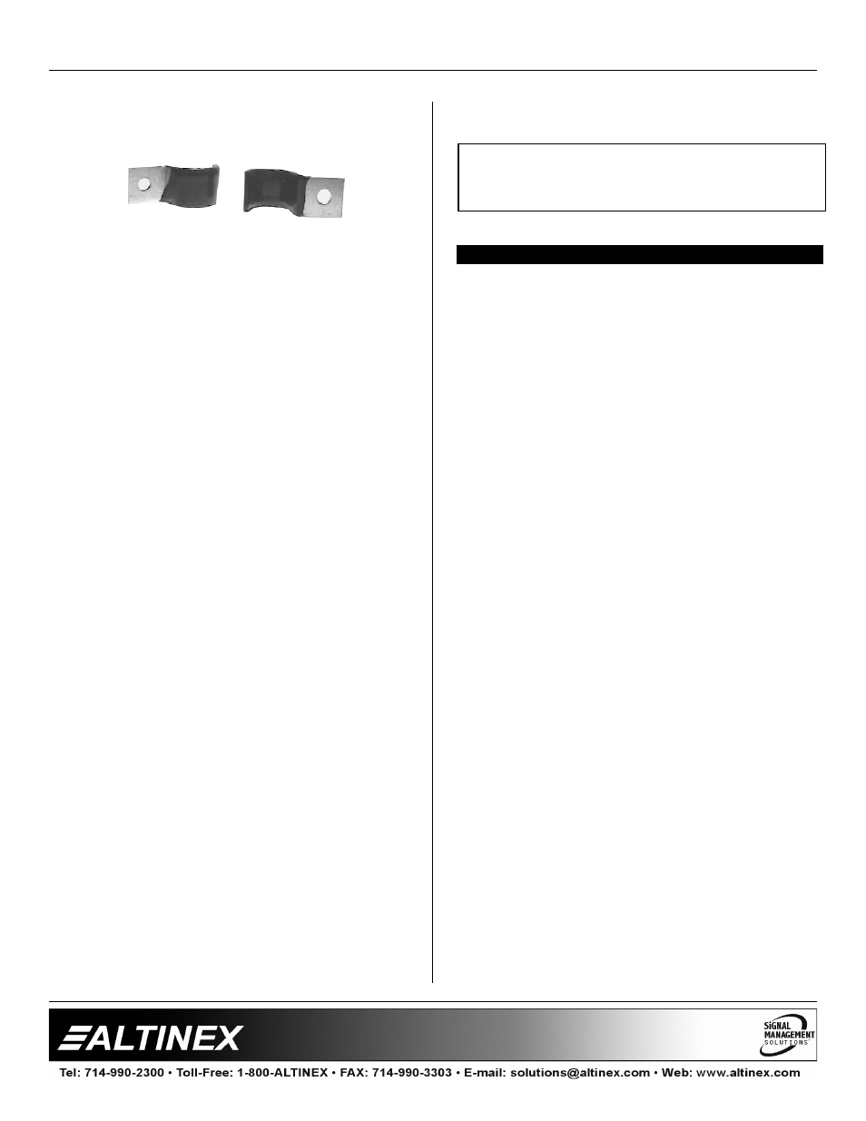 Accessories | Altinex Pop 'N Plug Interconnect Box PNP200 User Manual | Page 11 / 13