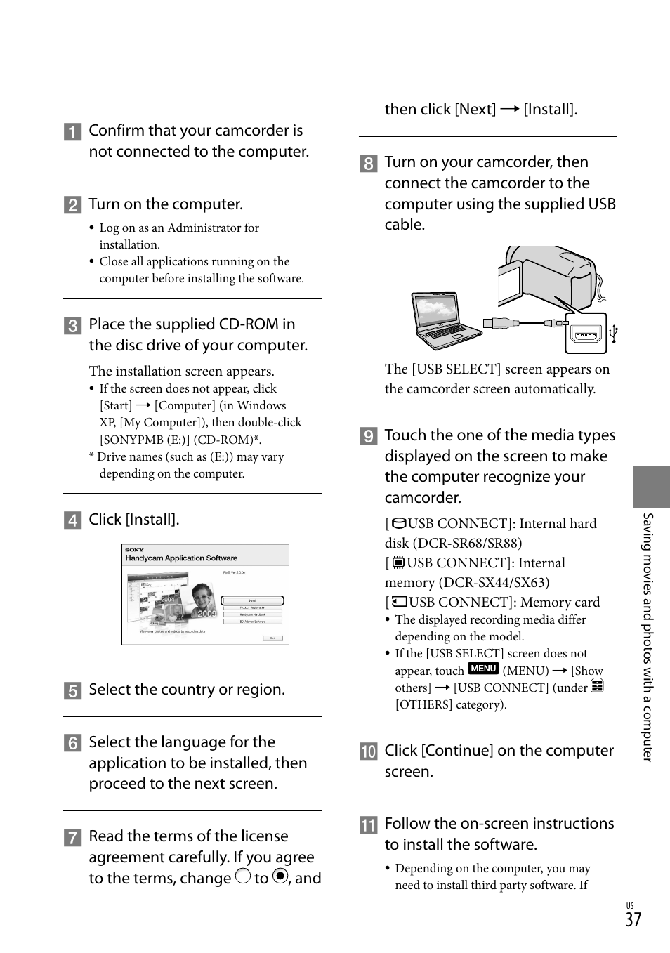 Sony DCR-SX44 User Manual | Page 37 / 139