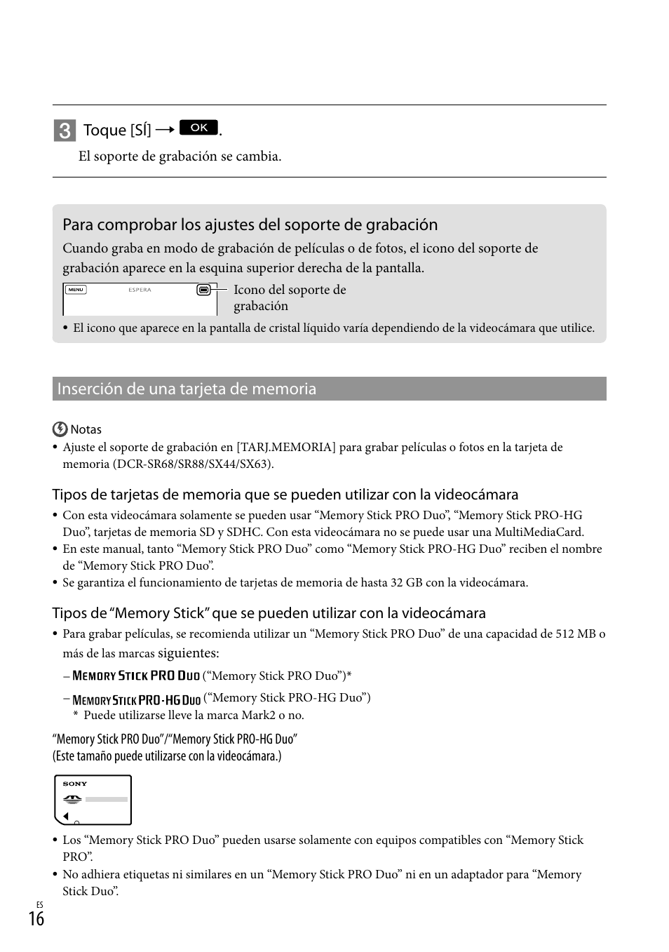 A 16 p, Toque [sí | Sony DCR-SX44 User Manual | Page 86 / 139